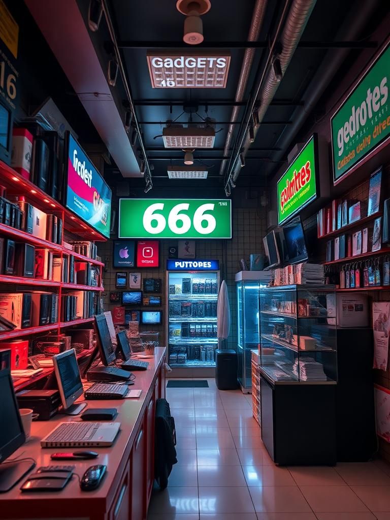 Gadgets World 666 Raub