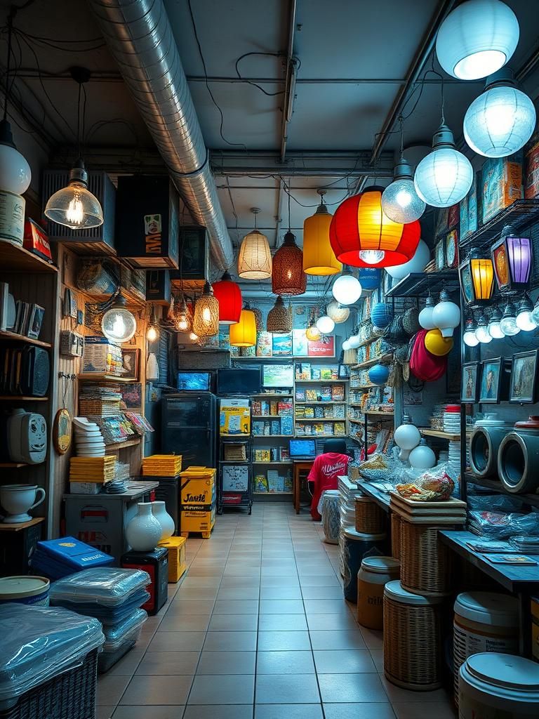 Kedai Lampu dan elektrik