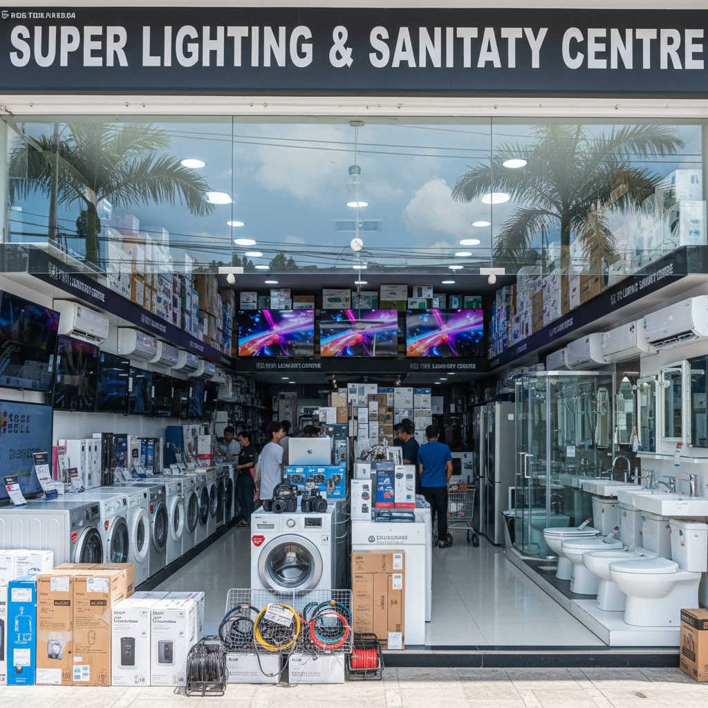 Pusat Pencahayaan & Sanitari Super