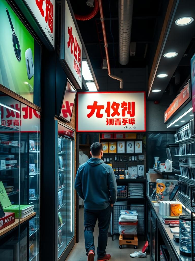 Young Man Trading