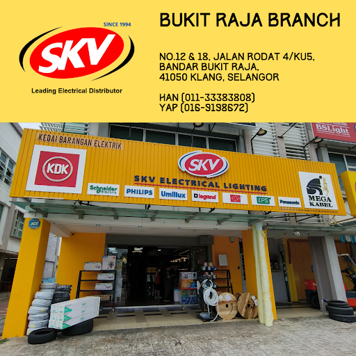 SKV Electrical Lighting (Bkt Raja) Sdn Bhd | Pembekal Barangan Elektrik & Lampu Klang